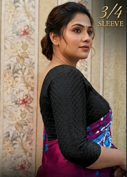 Stretchable blouses- 3/4 th sleeve