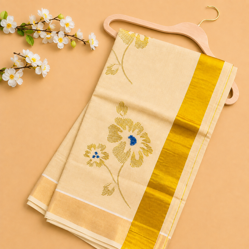 Premium Kerala Tissue Saree