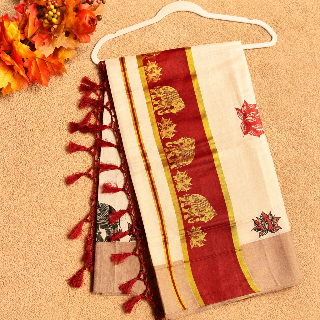 Kerala Tissue Saree