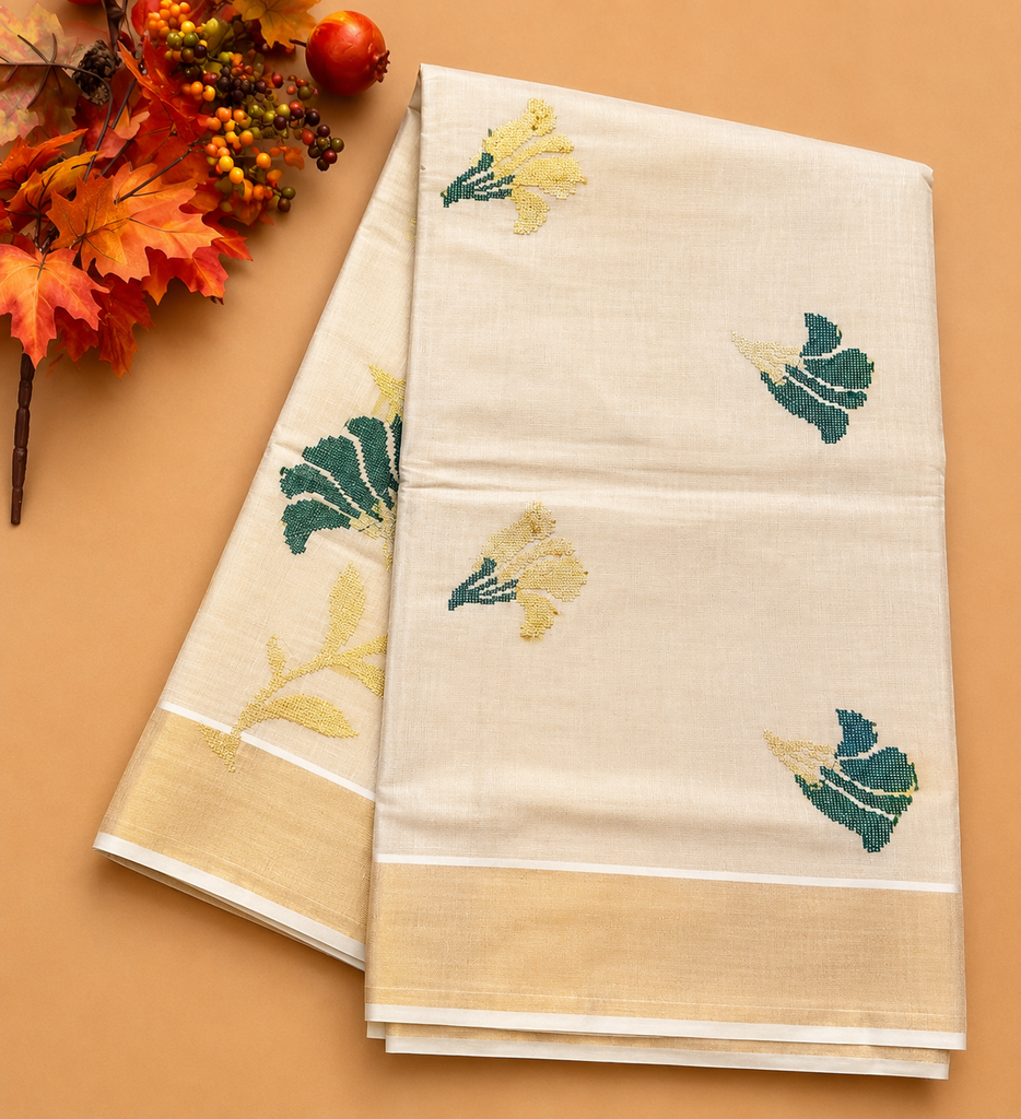 Floral Tissue Saree
