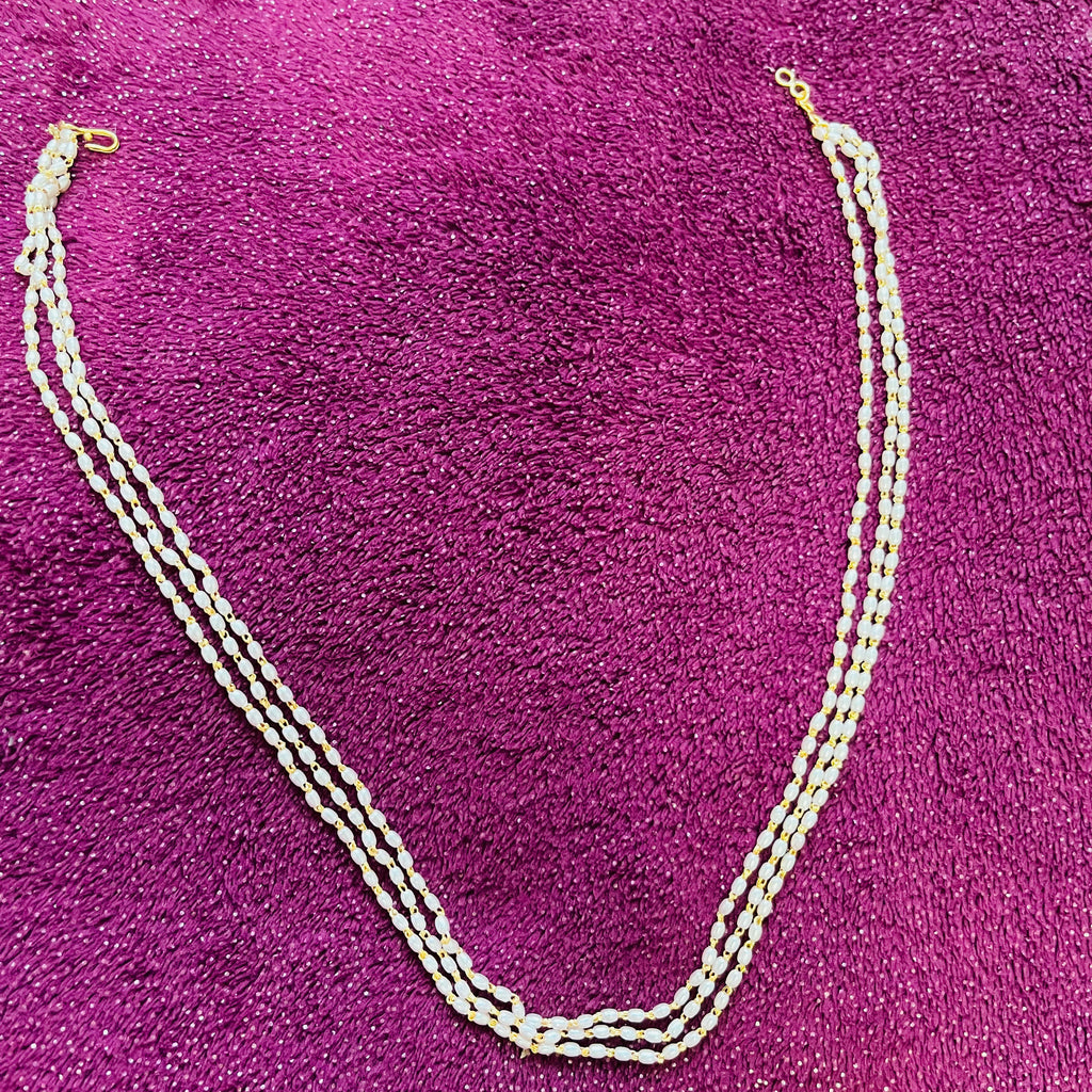 Pearl Triple Layer Necklace