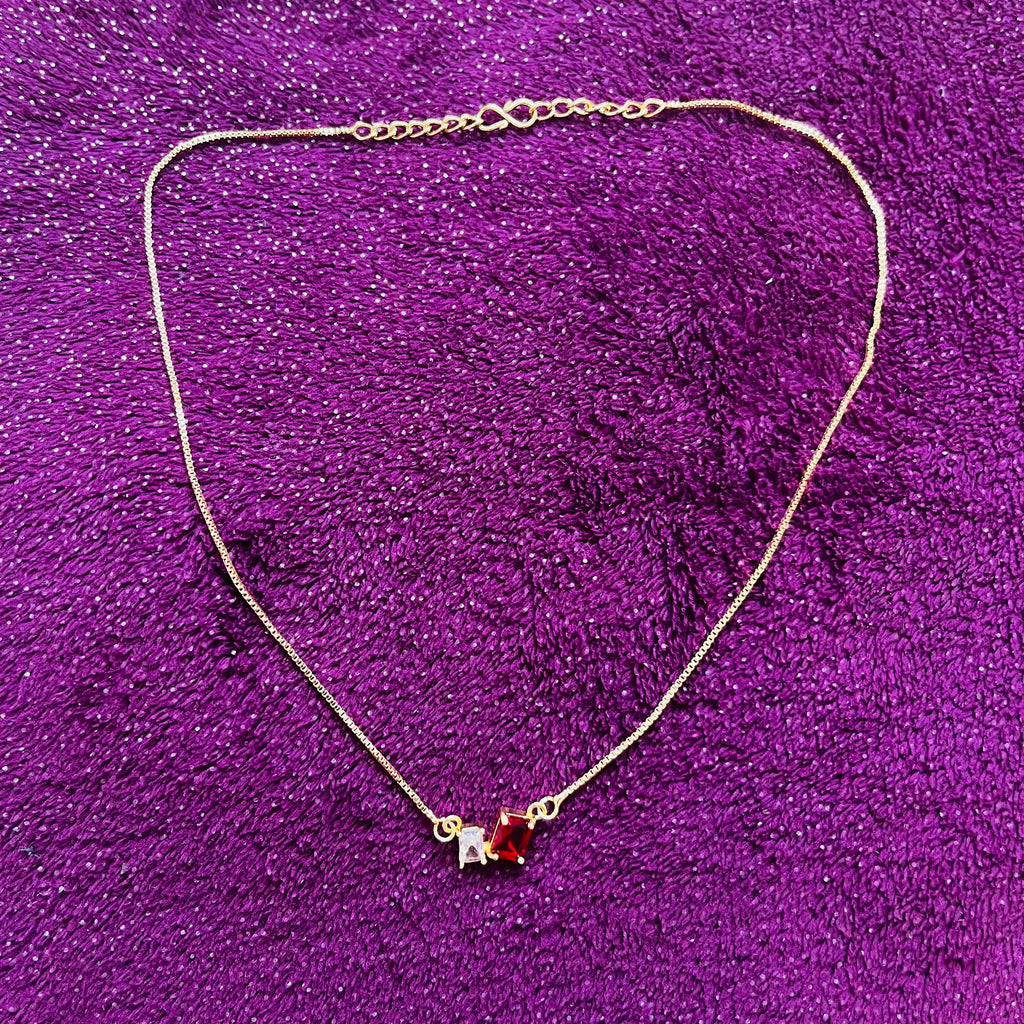 Simple Pendent Necklace Ruby