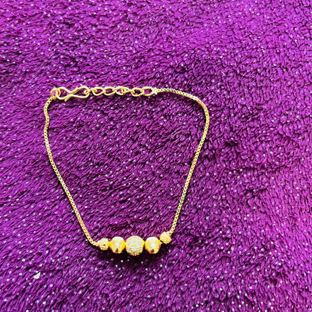 Gold Toned Stone Bracelet