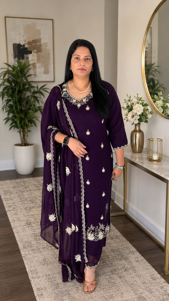 Georgette 3 piece party wear Salwars