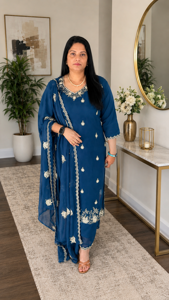 Georgette 3 piece party wear Salwars