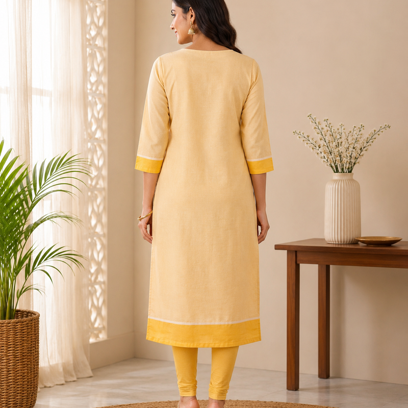 Onam Kurti top- black