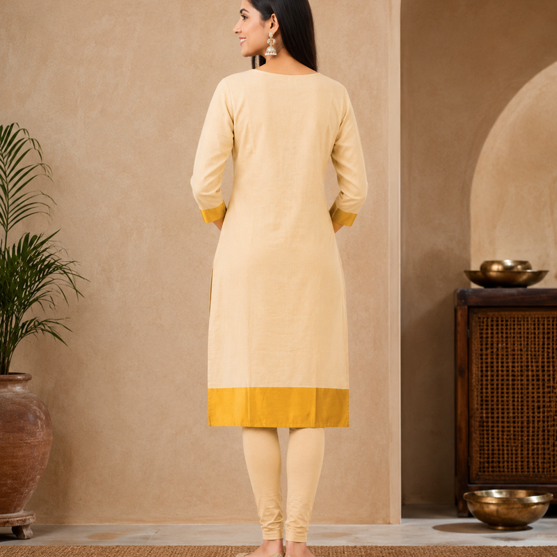 Onam Kurti Top- Maroon