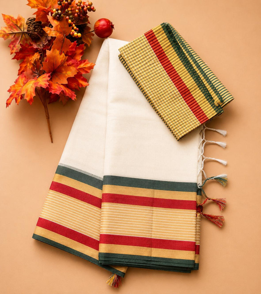 Mul-cotton Saree